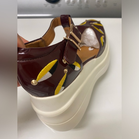 NWOT Women’s platform shoes with beautiful stitched patterns - US7.5 / EU38 - Picture 8 of 12